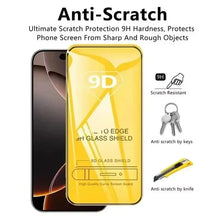 1-5 PEÇAS Película de Vidro Temperado 9D de Cobertura Total para iPhone 17 16 15 11 12 13 14 18 Pro Max 16E Protetor de Tela para iPhone 13 Mini XR XS Max