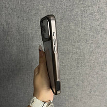 Deserto titânio chapeamento de ouro armadura caso de telefone para iphone 17 16 15 14 13 12 11 pro max ar completo à prova de choque claro duro capa traseira