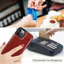 Carteira botão duplo com slot para cartão suporte flip capa de couro para iphone 16e 16 pro max 15 plus 14 13 12 mini 11 se3 se2 x xr 8 7