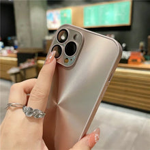 Luxo deslumbrante cd moldura quadrada caso de telefone para iphone 11 12 13 14 15 16 17 ar pro max plus capa de silicone com lente protetora