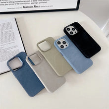 Capa de Flanela para iPhone 16 Pro Max 16Pro 17 15 com Carregamento Sem Fio, Capa Protetora de Microfibra