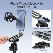CAMOLO MG-05 PLUS for Magsafe Tripod Magnetic Phone Holder for iPhone iPad HUAWEI Desktop Phone Mount W/ Arca-Swiss for Tripod