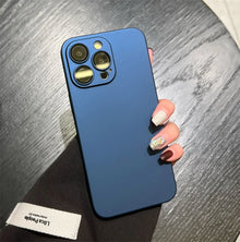 Original fosco armadura resistente caso de plástico para iphone 17 ar 16 15 14 13 12 11 pro max plus luxo fino câmera vidro proteger capa