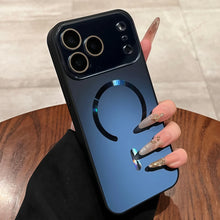 Matte Glitter Laser Magnetic Phone Case for iPhone 17 Air 13 14 15 16 Pro Max Magsafe Luxury Wireless Charging Protector Cover