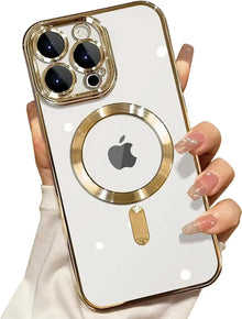 Full Protection Magnetic Wireless Charg Case For Magsafe For iPhone 18 17 16 15 14 13 12 Pro Max Case With Camera Lens Protector
