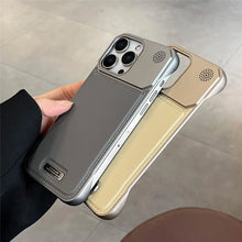 Capa de couro de aromaterapia empresarial para iphone 17 air 16 15 14 plus 13 12 11 pro max para magsafe capa de armadura magnética sem moldura