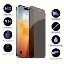 Protetor de Tela de Privacidade para iPhone 17 Pro Max 18 Pro 16 15 14 13 11 12 Mini X XS XR Air 16E 7 8 Plus Vidro Temperado Anti-Espião