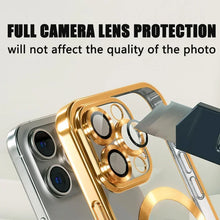 Full Protection Magnetic Wireless Charg Case For Magsafe For iPhone 18 17 16 15 14 13 12 Pro Max Case With Camera Lens Protector