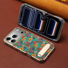 Capa de Celular Magnética com Suporte de Carregamento Sem Fio Denior Air Cork Butterfly Totem, Compatível com iPhone 17/16/15/14/13 Pro Max Plus