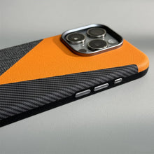 Capa de Couro na Moda com Cores Vibrantes para iPhone 16 16Pro Max 15 14 13 com MagSafe, Carregamento Sem Fio, Lente de Metal e Proteção Antichoque