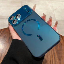 Matte Glitter Laser Magnetic Phone Case for iPhone 17 Air 13 14 15 16 Pro Max Magsafe Luxury Wireless Charging Protector Cover