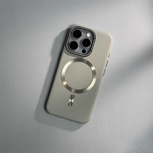 Luxo cor sólida fosco magnético caso de carga sem fio para magsafe para iphone 17 ar 16 15 14 13 12 pro max fino duro pc capa