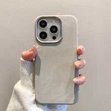 Capa de Flanela para iPhone 16 Pro Max 16Pro 17 15 com Carregamento Sem Fio, Capa Protetora de Microfibra