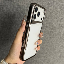 Deserto titânio chapeamento de ouro armadura caso de telefone para iphone 17 16 15 14 13 12 11 pro max ar completo à prova de choque claro duro capa traseira