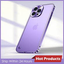 Capas de telefone de metal para iphone 12 13 14 15 16 17 pro max plus capa magnética moldura de alumínio escudo do telefone para iphone 17air 16plus
