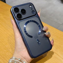 Capa Magnética Fosca Translúcida de Luxo para iPhone 17 Pro Max 17Pro Air, Compatível com Carregamento Sem Fio MagSafe, Capa Protetora
