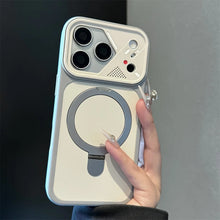 Suporte de Anel de Metal Reforçado para Capa Magnética Magsafe para iPhone 17 Air 16 15 14 Plus 13 12 11 17 Pro Max Capa Protetora Fosca