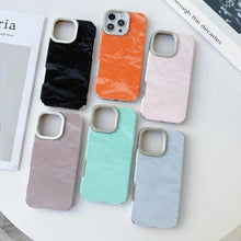 Luxo macio silicone couro neve montanha padrão caso de telefone para iphone 12 13 14 15 16 plus 17 pro max à prova de choque capa pára-choques