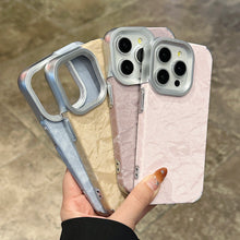 Neve montanha veludo pano tecido caso para iphone 17 ar 16 15 14 plus 13 12 11 pro max à prova de choque couro estético fosco capa