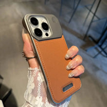 Capa de couro de aromaterapia empresarial para iphone 17 air 16 15 14 plus 13 12 11 pro max para magsafe capa de armadura magnética sem moldura