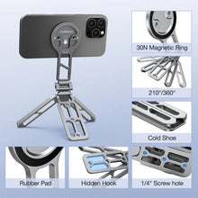 CAMOLO MG-05 PLUS for Magsafe Tripod Magnetic Phone Holder for iPhone iPad HUAWEI Desktop Phone Mount W/ Arca-Swiss for Tripod