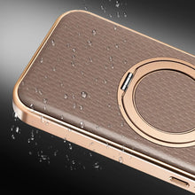 Capa de Celular de Alta Qualidade com Textura 360 e Suporte Magnético Giratório para iPhone 17, 16, 13, 12 Pro Max, 15, 14 Plus, com Anel Magnético e Carregamento Sem Fio