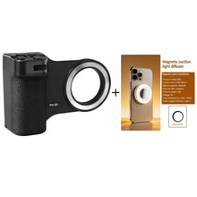 Zoom Magnetic Phone Grip with Fill Light Remote Control Handle Stabilizer Phone Holder for iPhone Android Video Recording Vlog