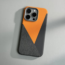 Capa de Couro na Moda com Cores Vibrantes para iPhone 16 16Pro Max 15 14 13 com MagSafe, Carregamento Sem Fio, Lente de Metal e Proteção Antichoque