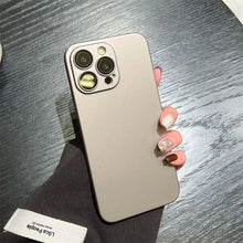 Original fosco armadura resistente caso de plástico para iphone 17 ar 16 15 14 13 12 11 pro max plus luxo fino câmera vidro proteger capa