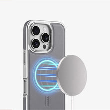 Capa magnética de couro com moldura revestida de negócios de luxo para iPhone 17 16 15 14 13 Pro Max Magsafe Capa à prova de choque com carga sem fio
