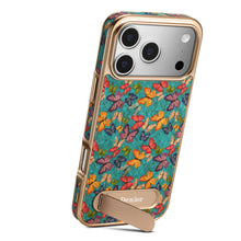 Capa de Celular Magnética com Suporte de Carregamento Sem Fio Denior Air Cork Butterfly Totem, Compatível com iPhone 17/16/15/14/13 Pro Max Plus