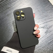 Original fosco armadura resistente caso de plástico para iphone 17 ar 16 15 14 13 12 11 pro max plus luxo fino câmera vidro proteger capa