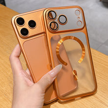 Capa Magnética Fosca Translúcida de Luxo para iPhone 17 Pro Max 17Pro Air, Compatível com Carregamento Sem Fio MagSafe, Capa Protetora