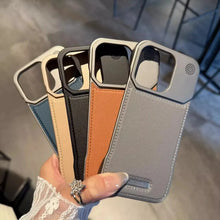 Capa de couro de aromaterapia empresarial para iphone 17 air 16 15 14 plus 13 12 11 pro max para magsafe capa de armadura magnética sem moldura