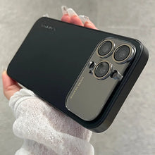 Luxury Mirror Glass Large Window Case for iPhone 17 Air 16 15 14 13 12 11 Pro Max Original AG Matte Shockproof Protective Funda