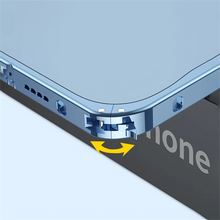 Liga de alumínio de metal para magsafe magnético caso carga sem fio para iphone 17 ar 16 15 14 13 12 11 17 pro max capa translúcida