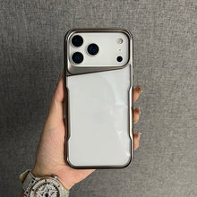 Deserto titânio chapeamento de ouro armadura caso de telefone para iphone 17 16 15 14 13 12 11 pro max ar completo à prova de choque claro duro capa traseira