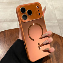Matte Glitter Laser Magnetic Phone Case for iPhone 17 Air 13 14 15 16 Pro Max Magsafe Luxury Wireless Charging Protector Cover