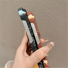 For Magsafe Wireless Charge Case For Samsung Galaxy S26 S25 S24 S23 FE Ultra Plus Carbon Fiber Sea WaveTexture Ultra Thin Cover