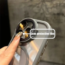 Camera Lens Protection Flip Bracket Stand For Magsafe Magnetic Case for iPhone 15 11 12 13 14 16 17 Pro Max Plus Clear Cover