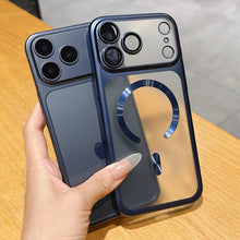 Capa Magnética Fosca Translúcida de Luxo para iPhone 17 Pro Max 17Pro Air, Compatível com Carregamento Sem Fio MagSafe, Capa Protetora