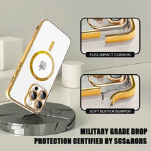 Full Protection Magnetic Wireless Charg Case For Magsafe For iPhone 18 17 16 15 14 13 12 Pro Max Case With Camera Lens Protector