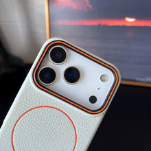 Litchi Pattern For Magsafe Leather Texture Phone Case For iPhone 17 16 15 14 13 12 11 Pro Max Air Plus Magnetic Shockproof Cover