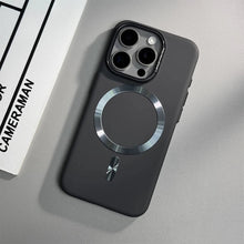 Luxo cor sólida fosco magnético caso de carga sem fio para magsafe para iphone 17 ar 16 15 14 13 12 pro max fino duro pc capa